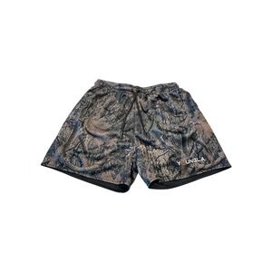 YOUNGLA Men's Camo Mesh Basketball Shorts Size Medium Activewear Reversible